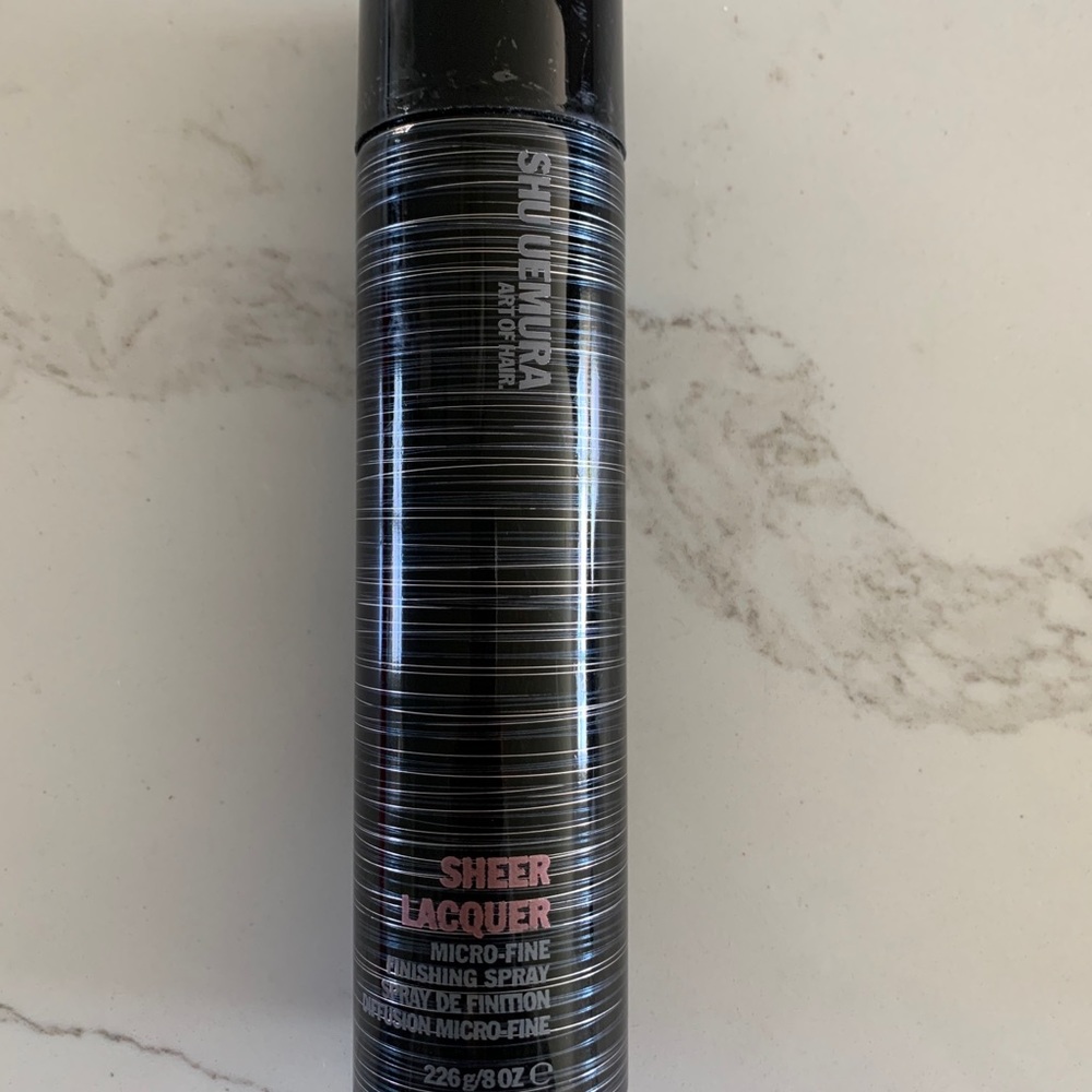 Never used sheer lacquer spray